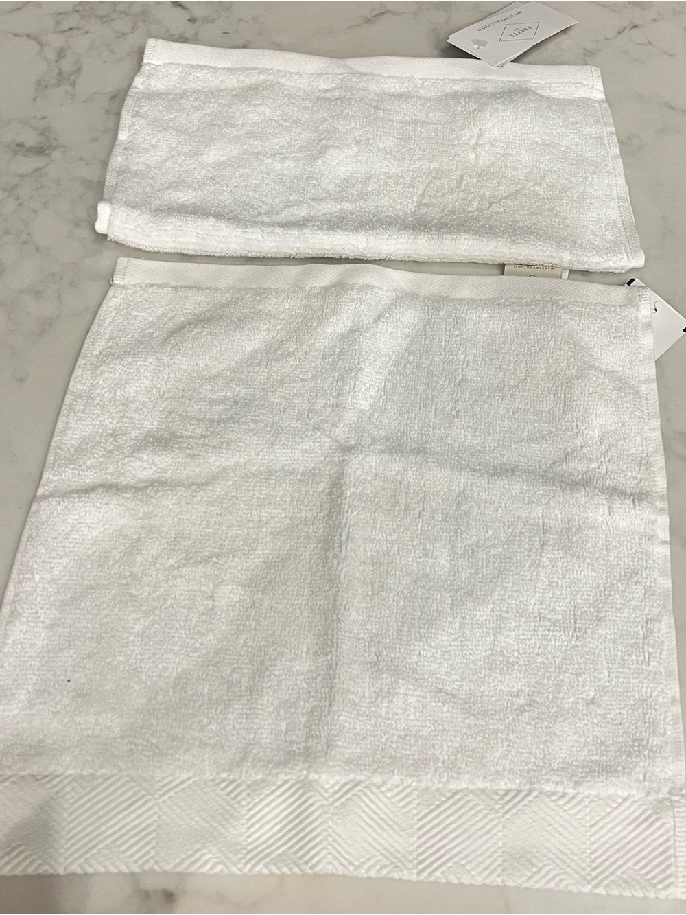 Frette White Luxury Wash Cloth Set